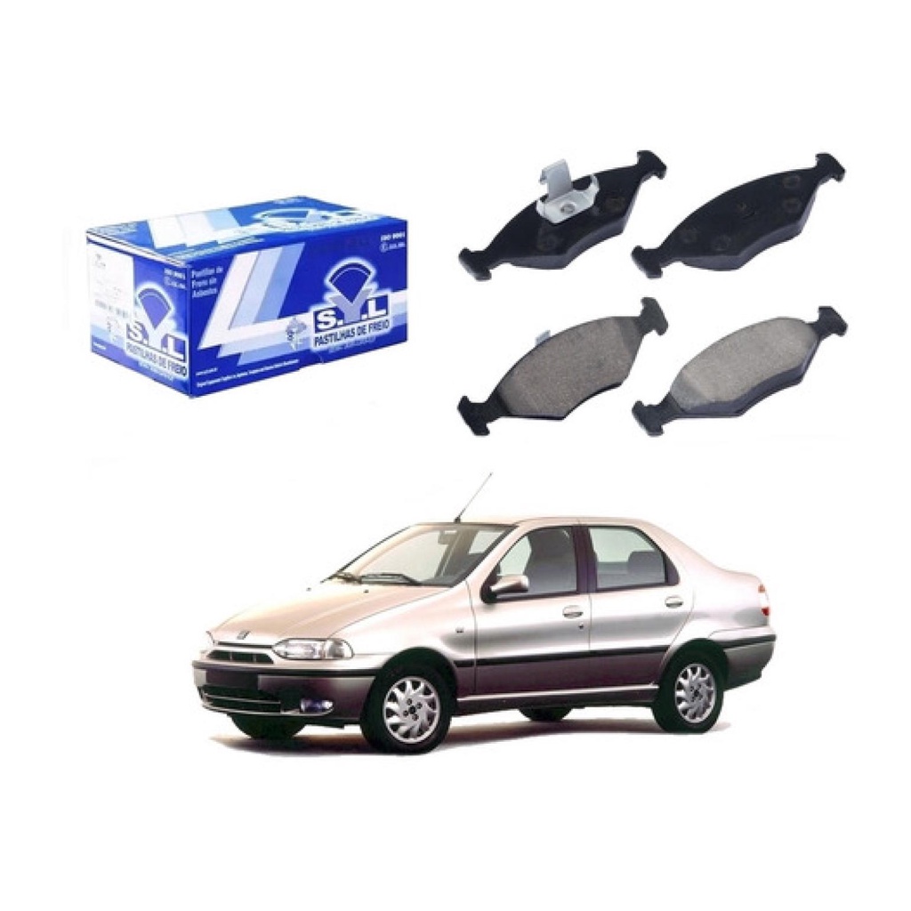 Pastilha Freio Dianteira Original, Siena 1.5 1999 em Oferta na Shopee