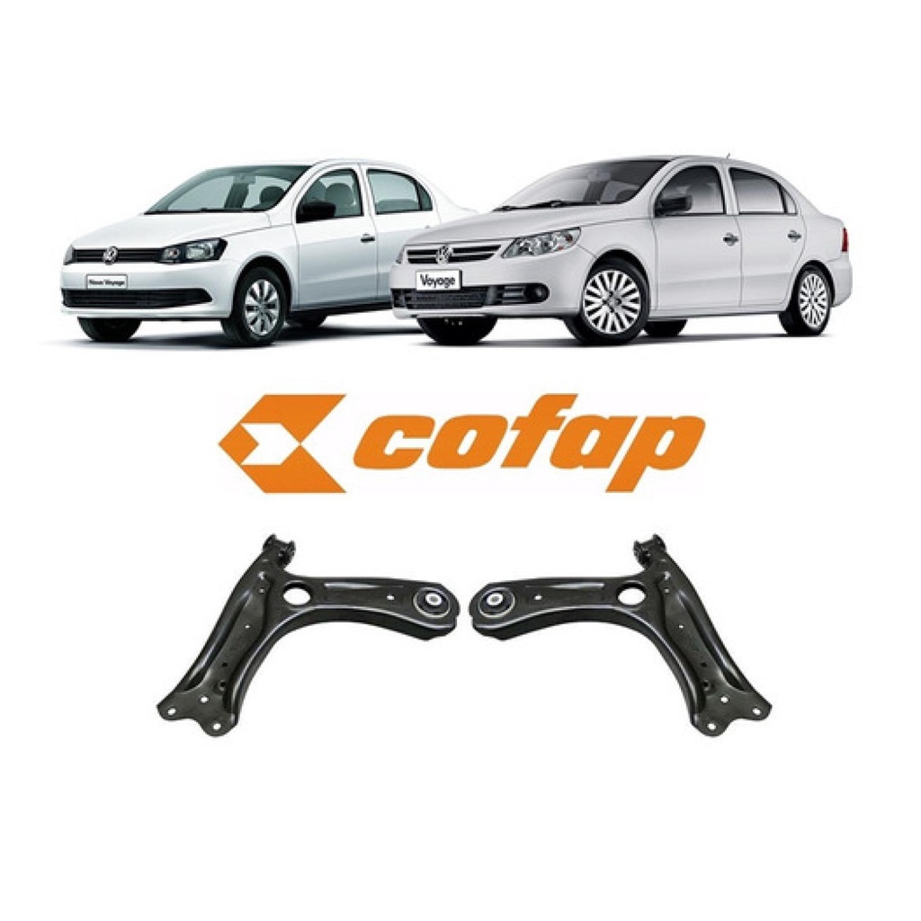 Par Bandeja Dianteira C Bucha S Pivô Voyage G5  G6 Cofap em Oferta na Shopee