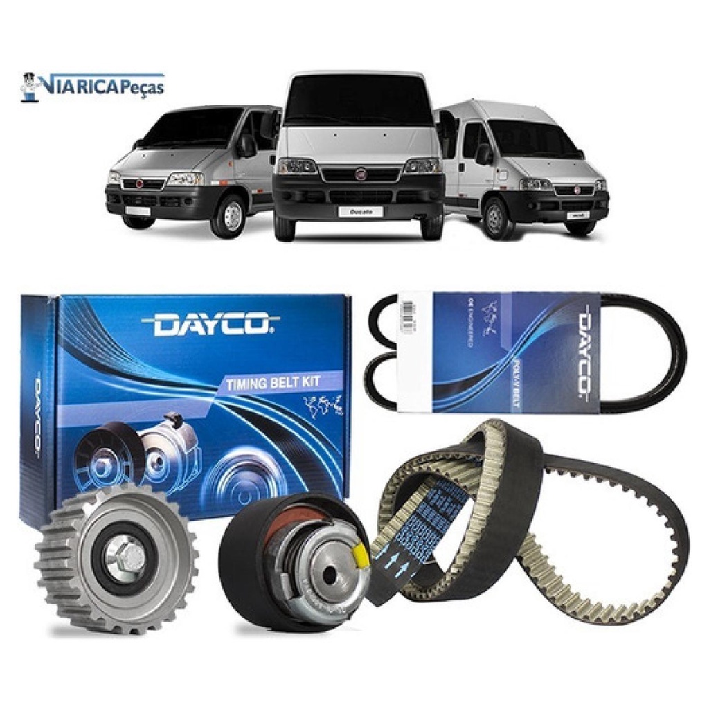 Kit Correia Dentada E C Alternador Ducato 2.3 Multjet Dayco