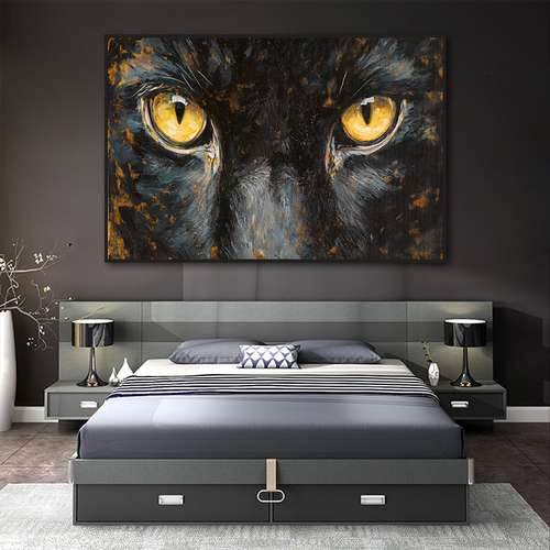 quadro decorativo Olho pantera para sala quarto cozinha hall /sem moldura