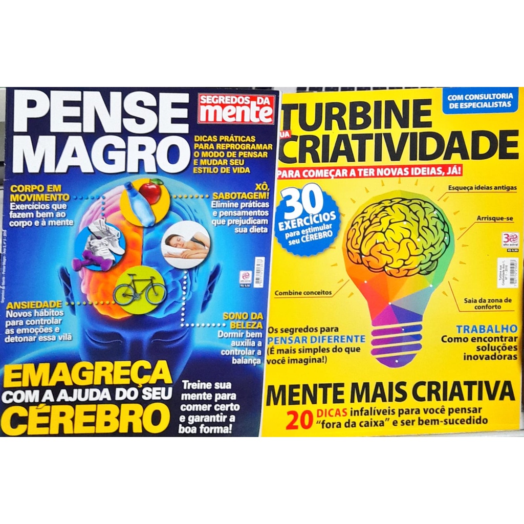 Revista Pense Magro Nº 3 + Turbine Sua Cristividade Nº 1