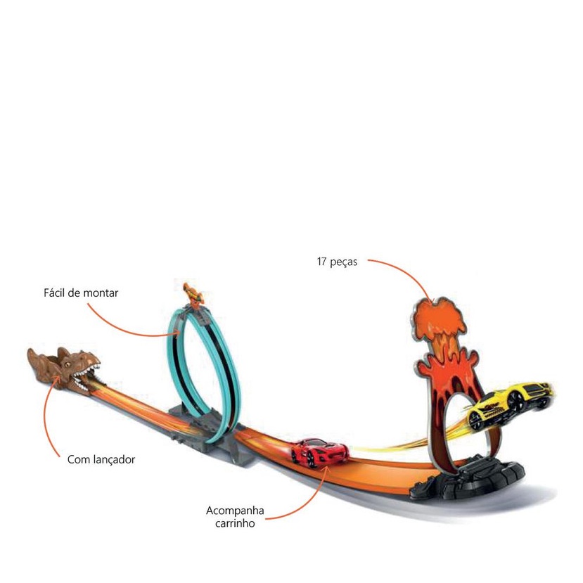 ZIPPY - PISTA DINO TRACK C/ LANÇADOR