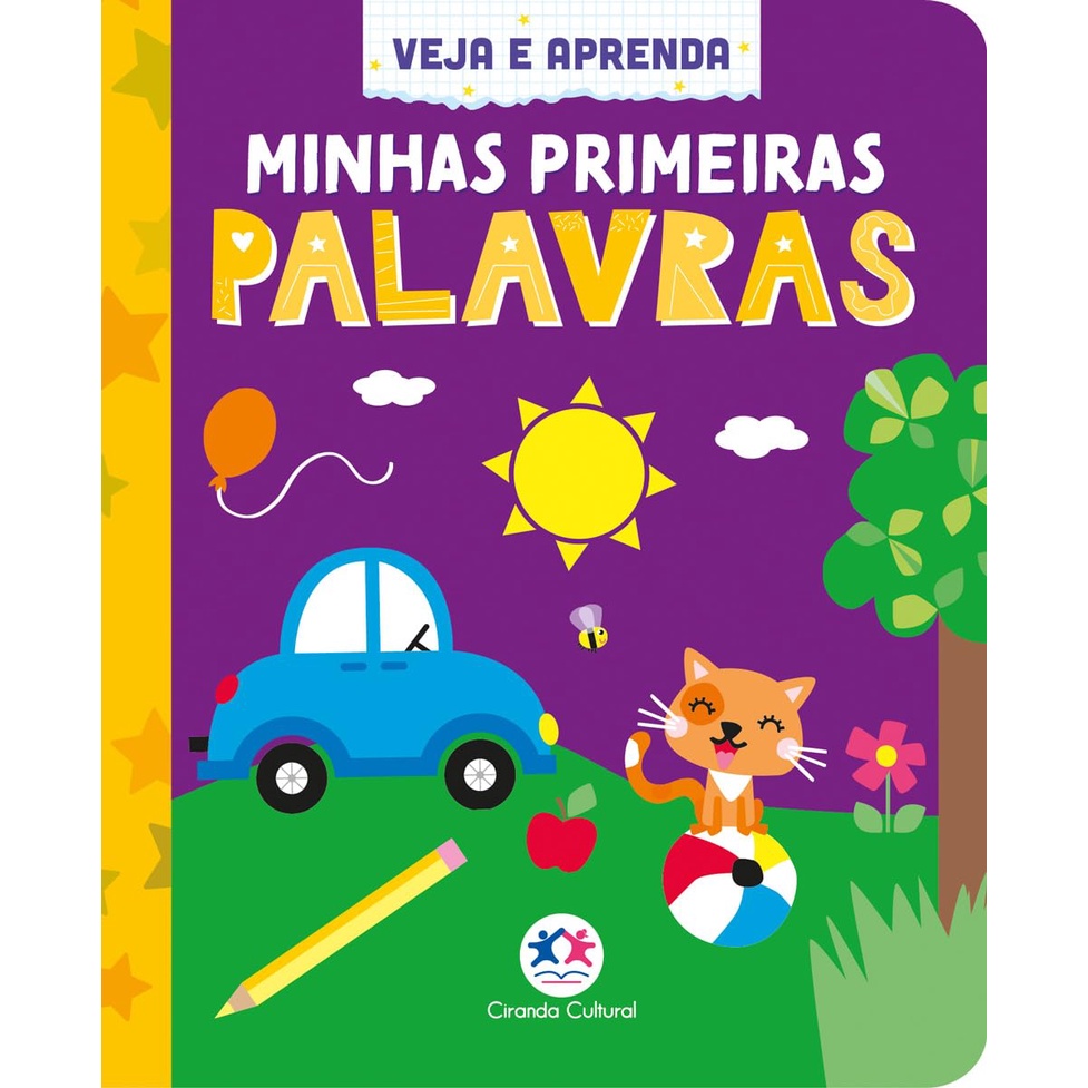 Livro Almofadado Peq - Veja E Aprenda - Minhas Primeiras Palavras