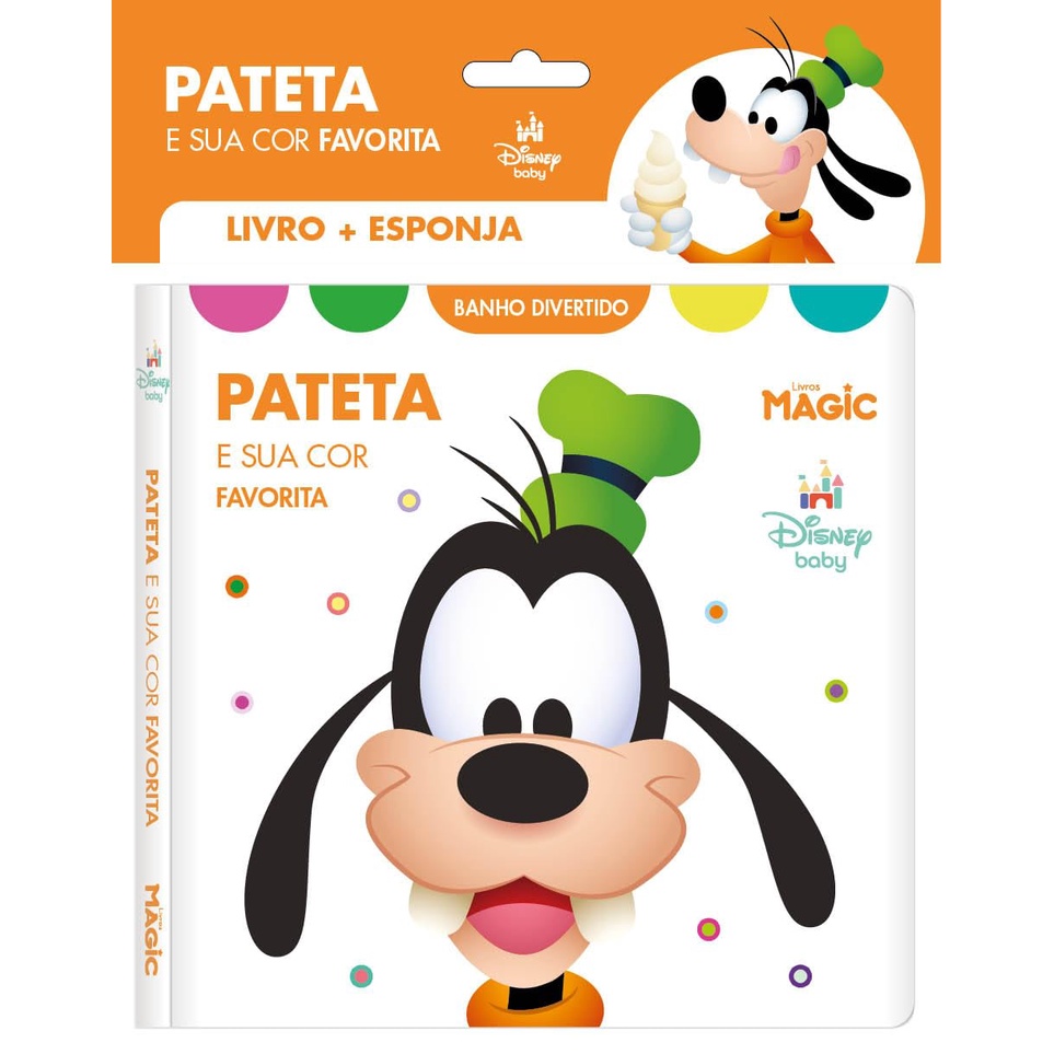 Livro Disney Baby - Pateta E Sua Cor Favorita Livro De Banho + Esponja