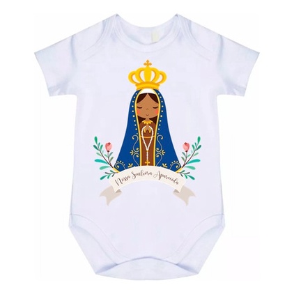 Body Bebê Nossa Senhora Aparecida Cód 7574