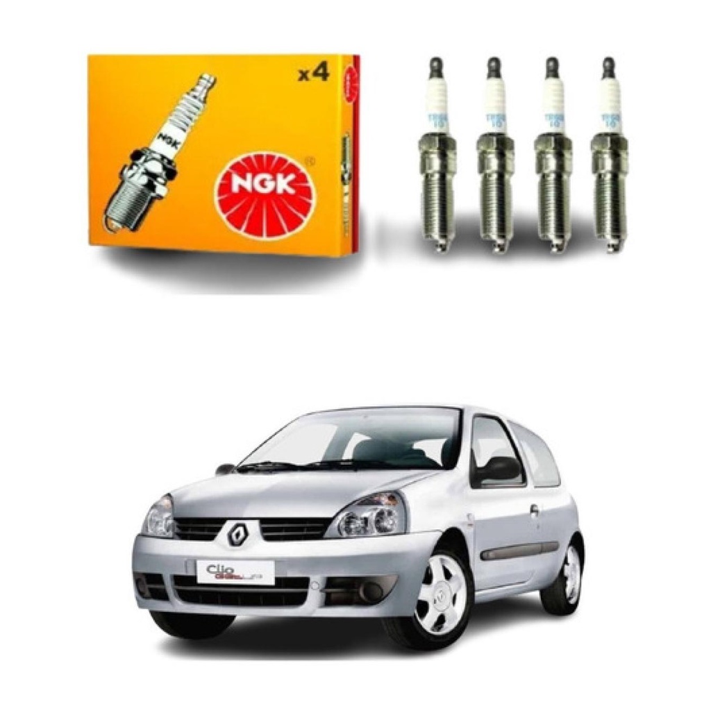 Jogo Velas Renault Clio 1.0 16v 2000 2001 2002 2003 2004 em Oferta na Shopee