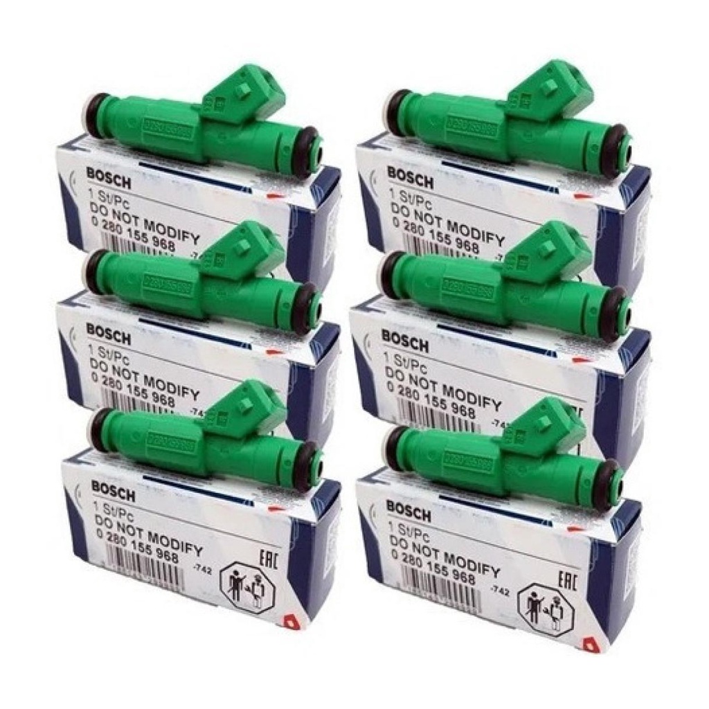 Jogo 6 Bicos Bosch Green Giant 42lbs  Injetores 0280155968 em Oferta na Shopee