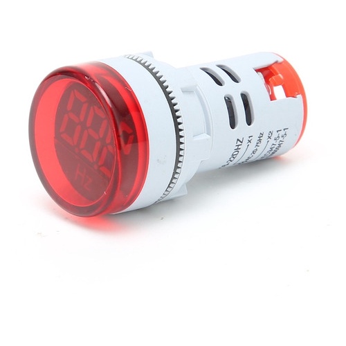 Frequencímetro Digital Painel 0-99hz 20 A 400v 22mm Vermelho