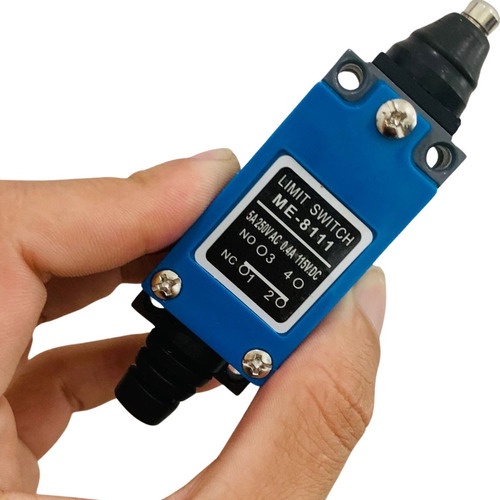 Chave Fim De Curso Push Button Me-8111 Na + Pistão Metal