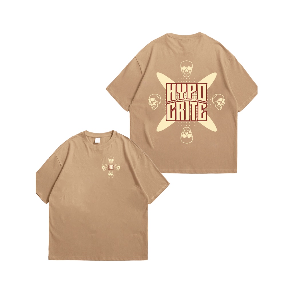 Camisetas Oversized Masculina 100% Algodão Com Estampa Lançamento Streetwear Hoodie - Skull