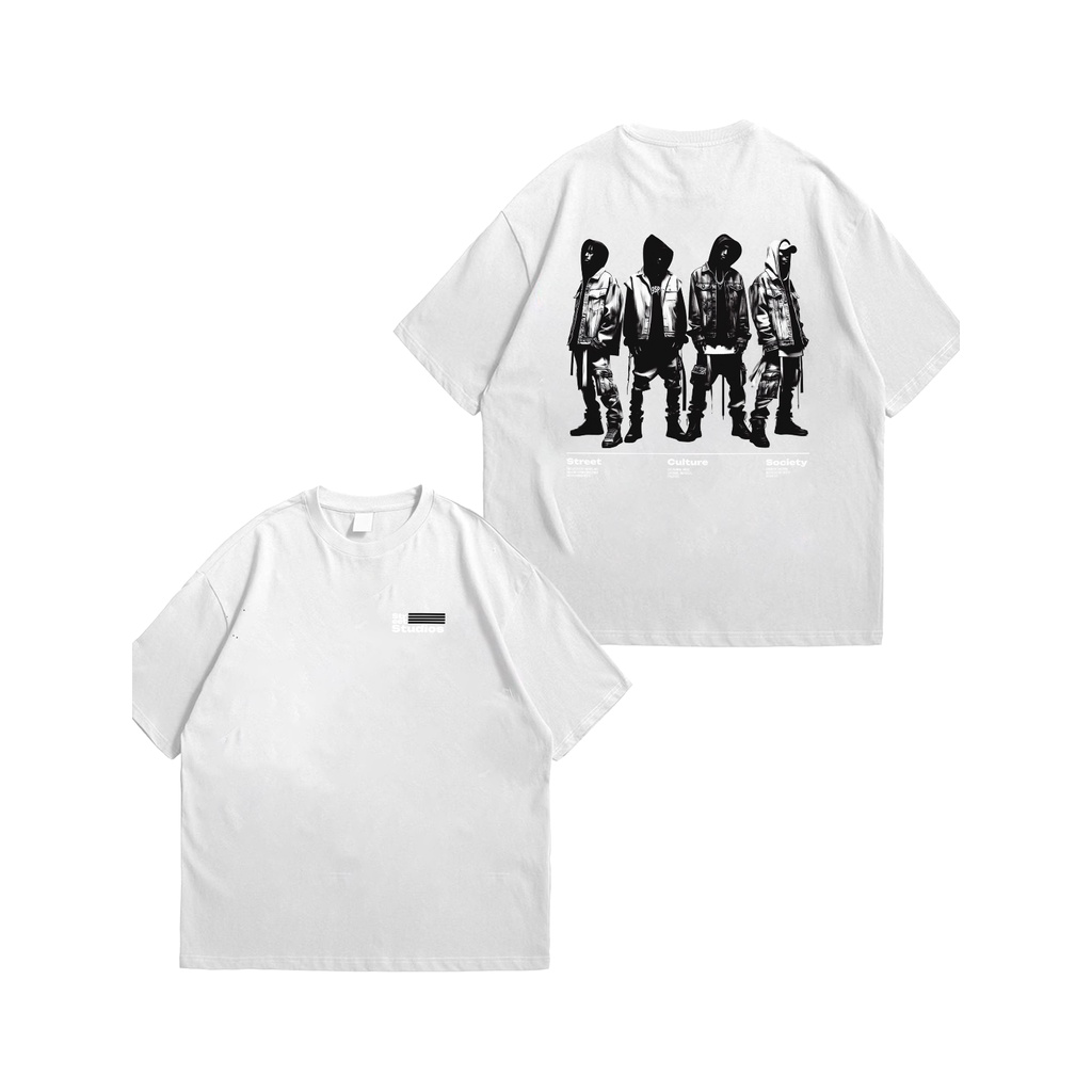 Camiseta Masculina Algodão Oversized Básica Academia Estampada Skatista Street Hoodie 6