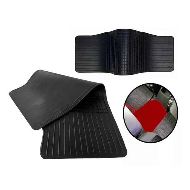Tapete Borracha Automotivo Túnel Traseiro Central Universal Para GM Agile Astra Zafira Preto