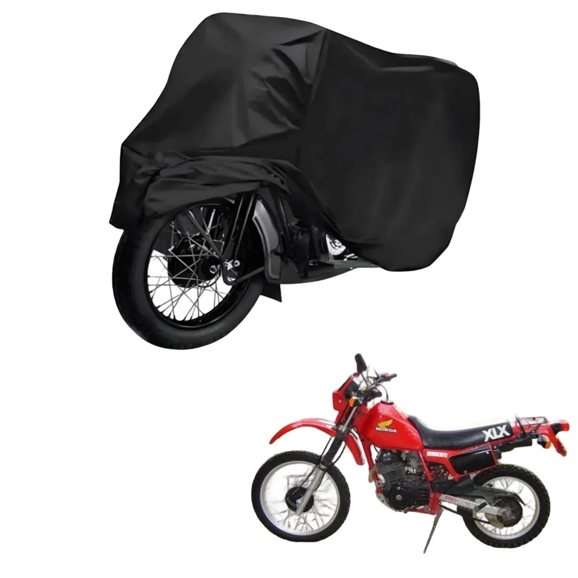 Capa de Cobrir Moto em Couro Impermeável Anti-Uv Protetora Anti-Risco para Honda XLX 250 R