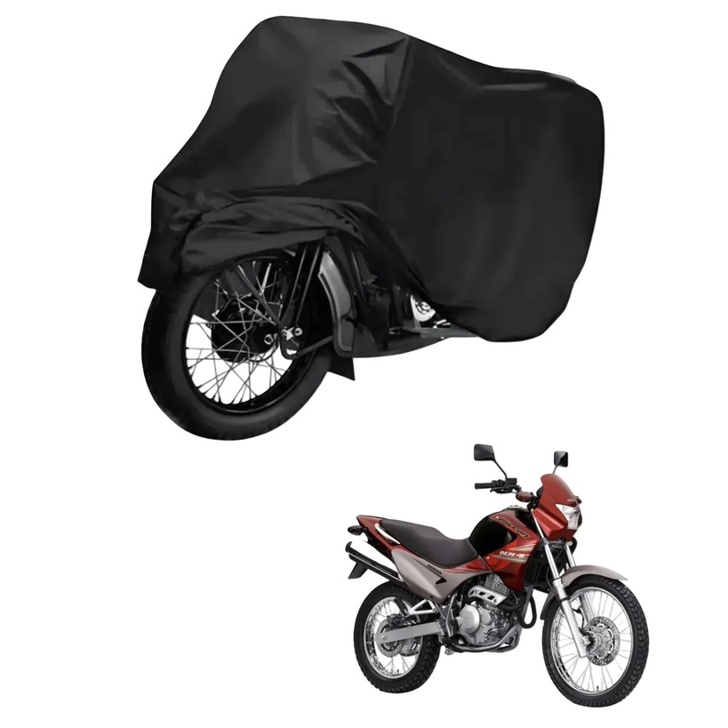 Capa de Cobrir Moto em Couro Impermeável Anti-Uv Protetora Anti-Risco para Honda NX-4 Falcon 400