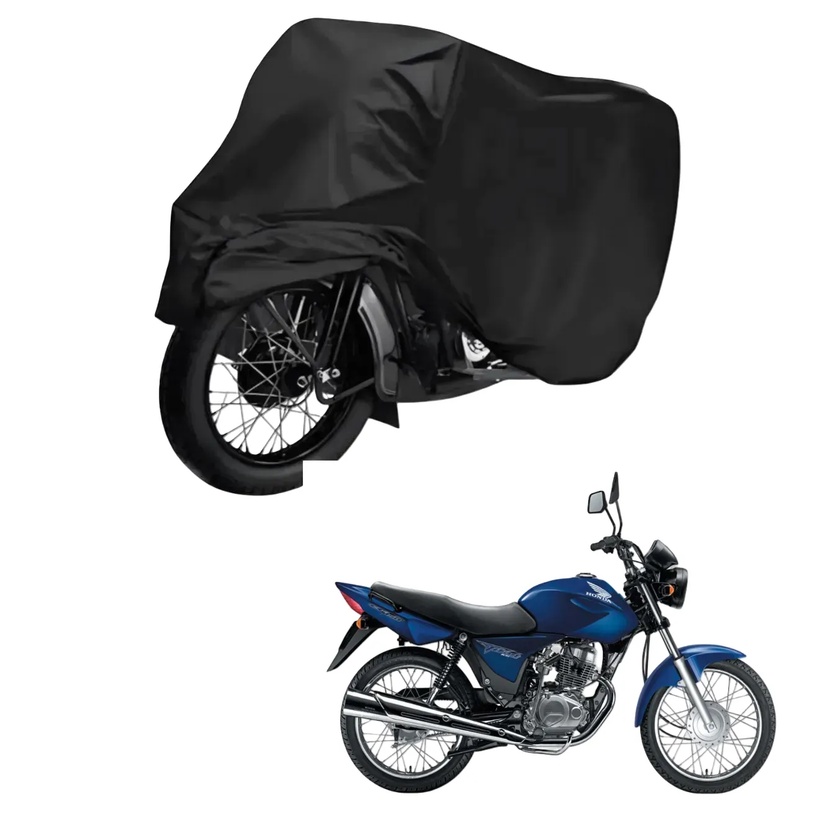 Capa de Cobrir Moto em Couro Impermeável Anti-Uv Protetora Anti-Risco para Honda CG 150 Titan-KS / Titan-Job