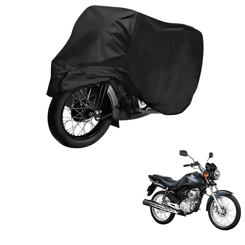 Capa de Cobrir Moto em Couro Impermeável Anti-Uv Protetora Anti-Risco para Honda CG 150 FAN ESi / ESi FLEX