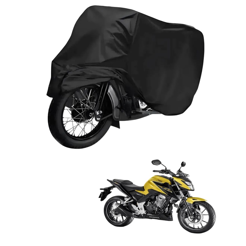 Capa de Cobrir Moto em Couro Impermeável Anti-Uv Protetora Anti-Risco para Honda CB 300F Twister