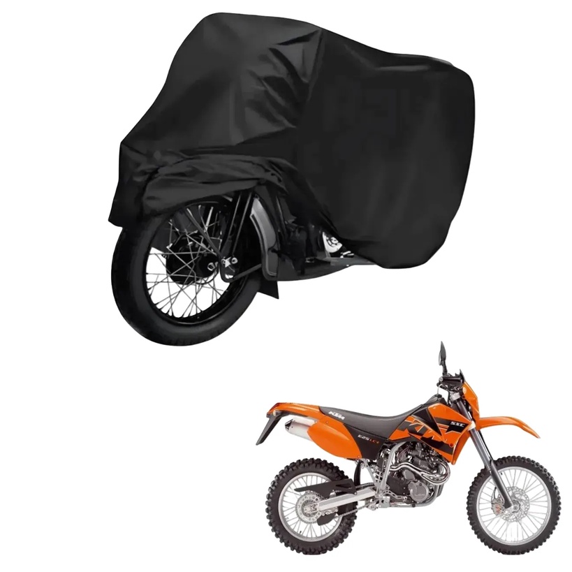 Capa de Cobrir Moto em Couro Impermeável Anti-Uv Protetora Anti-Risco para KTM SXC 625