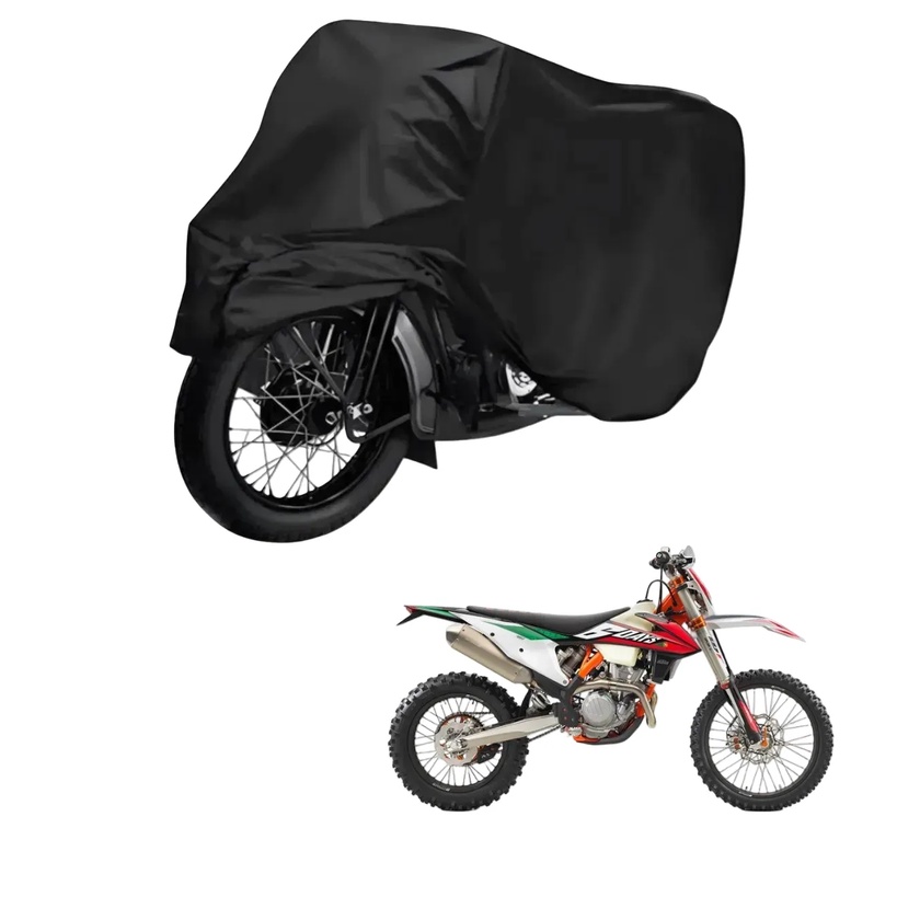 Capa de Cobrir Moto em Couro Impermeável Anti-Uv Protetora Anti-Risco para KTM 350 EXC F Six Days