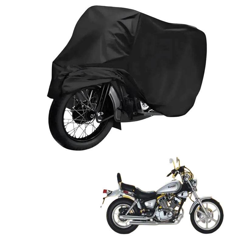 Capa de Cobrir Moto em Couro Impermeável Anti-Uv Protetora Anti-Risco para Dafra Kansas 250