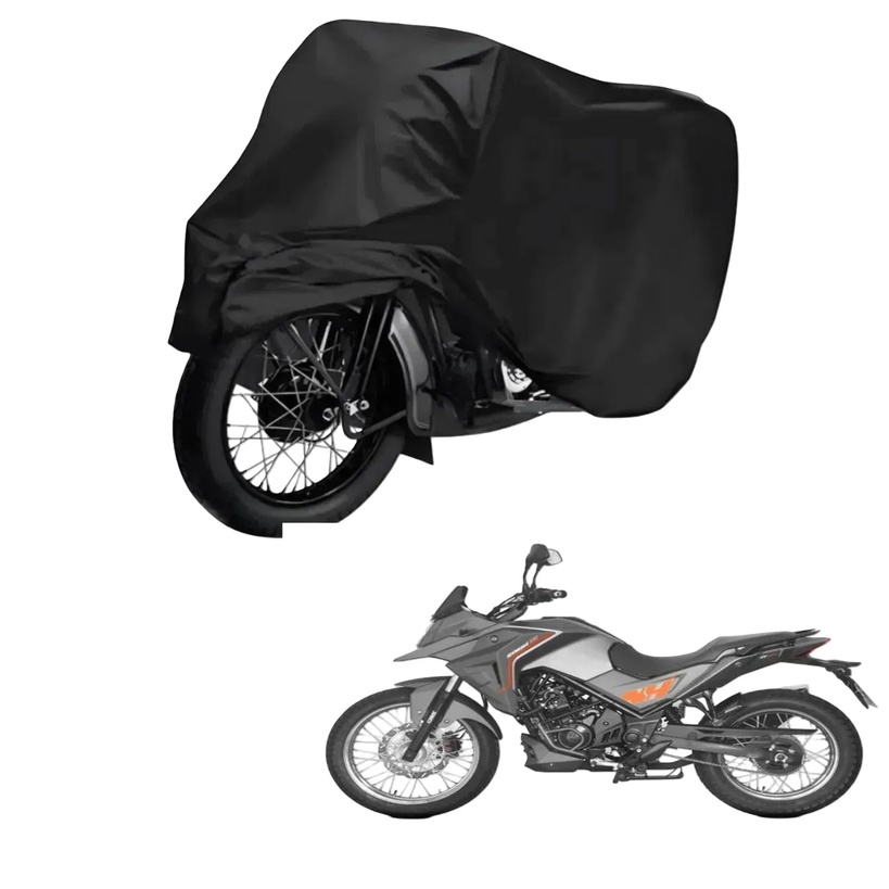 Capa de Cobrir Moto em Couro Impermeável Anti-Uv Protetora Anti-Risco para Dafra NH 190