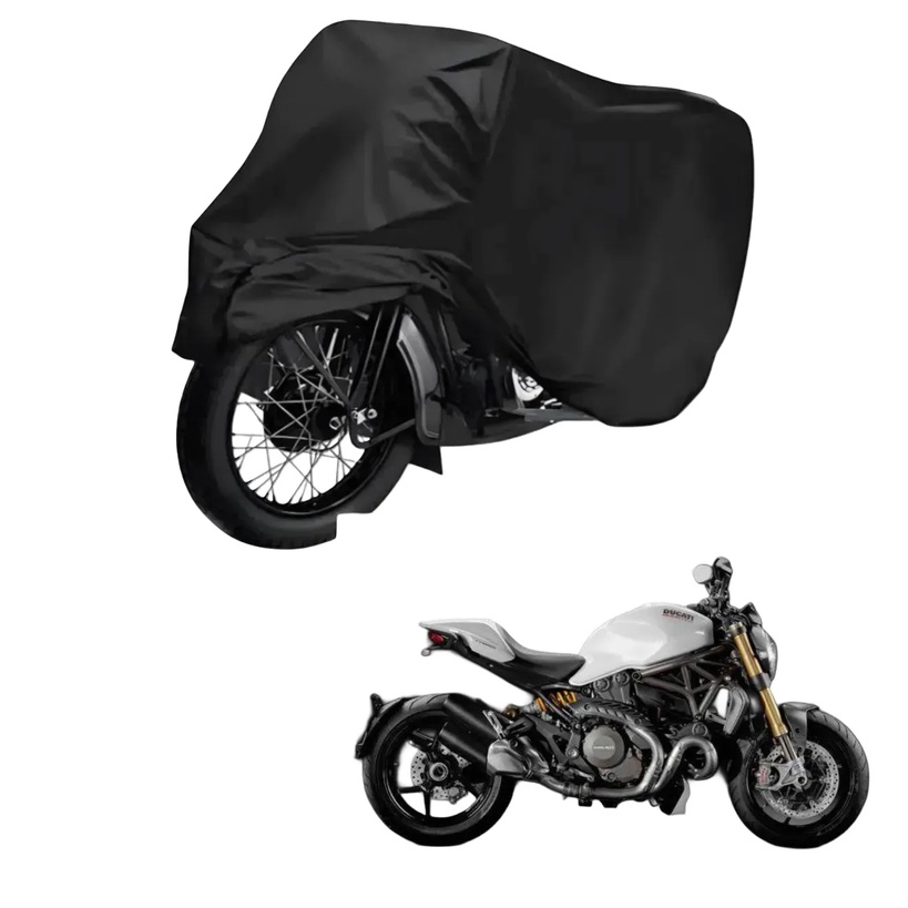 Capa de Cobrir Moto em Couro Impermeável Anti-Uv Protetora Anti-Risco para Ducati Monster