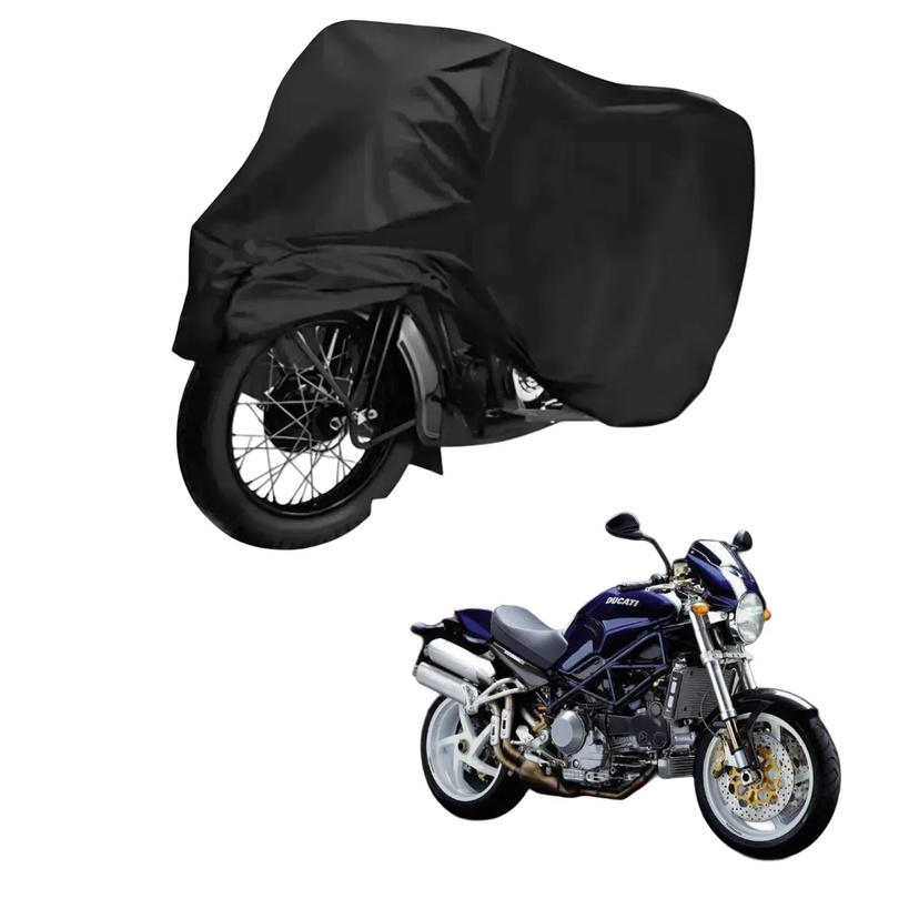 Capa de Cobrir Moto em Couro Impermeável Anti-Uv Protetora Anti-Risco para Ducati Monster S4