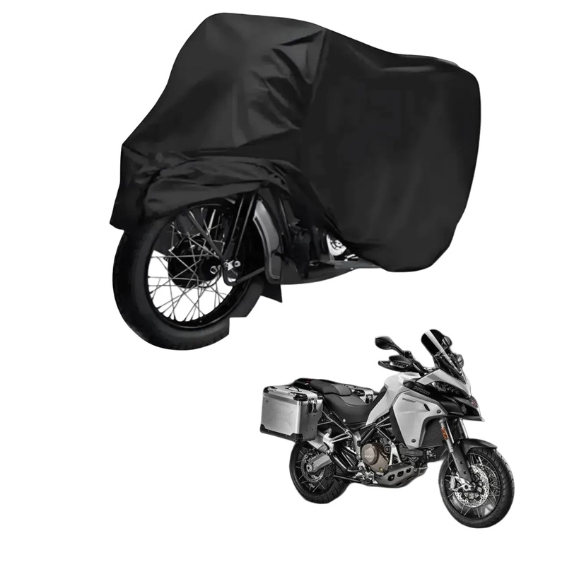 Capa de Cobrir Moto em Couro Impermeável Anti-Uv Protetora Anti-Risco para Ducati Multistrada 1200