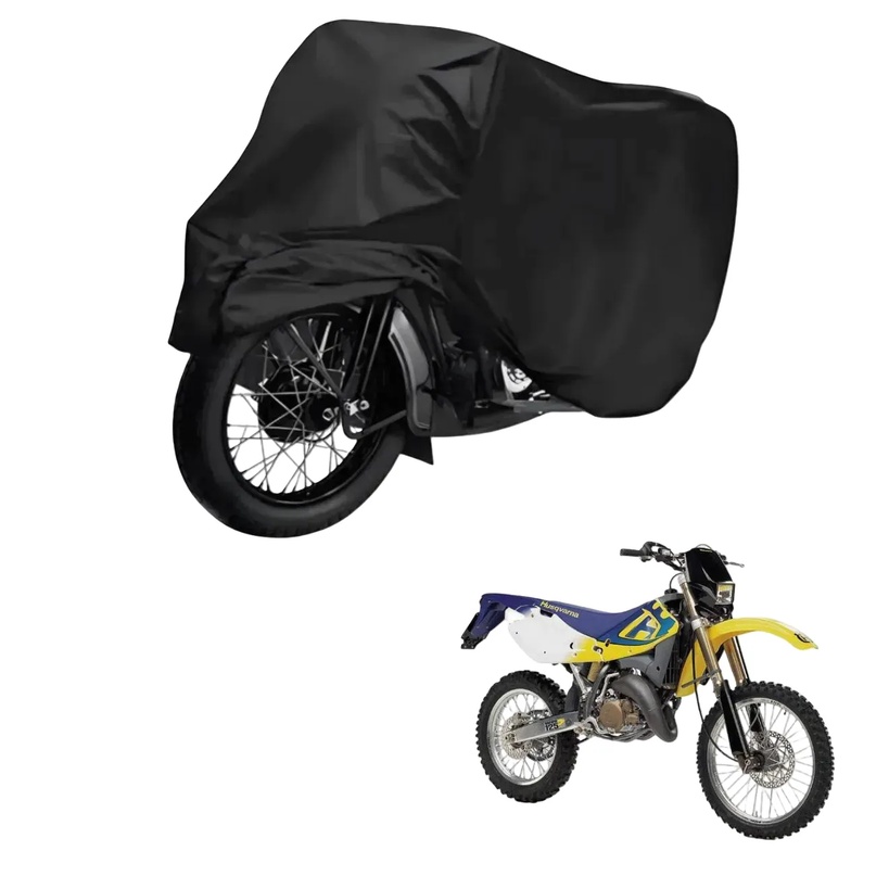 Capa de Cobrir Moto em Couro Impermeável Anti-Uv Protetora Anti-Risco para Husqvarna WR 250
