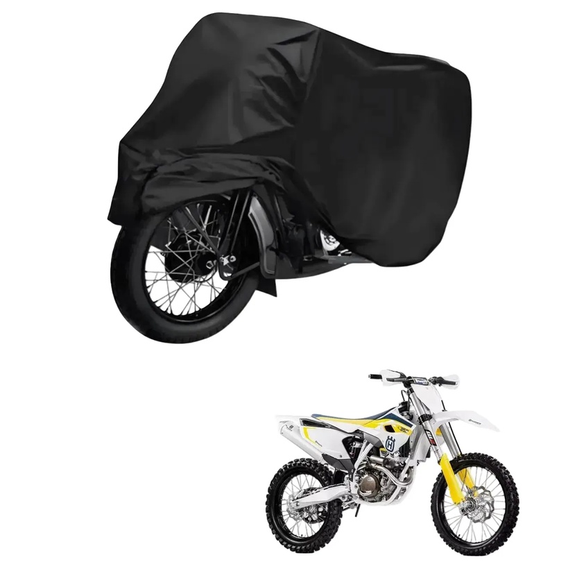 Capa de Cobrir Moto em Couro Impermeável Anti-Uv Protetora Anti-Risco para Husqvarna FC 350