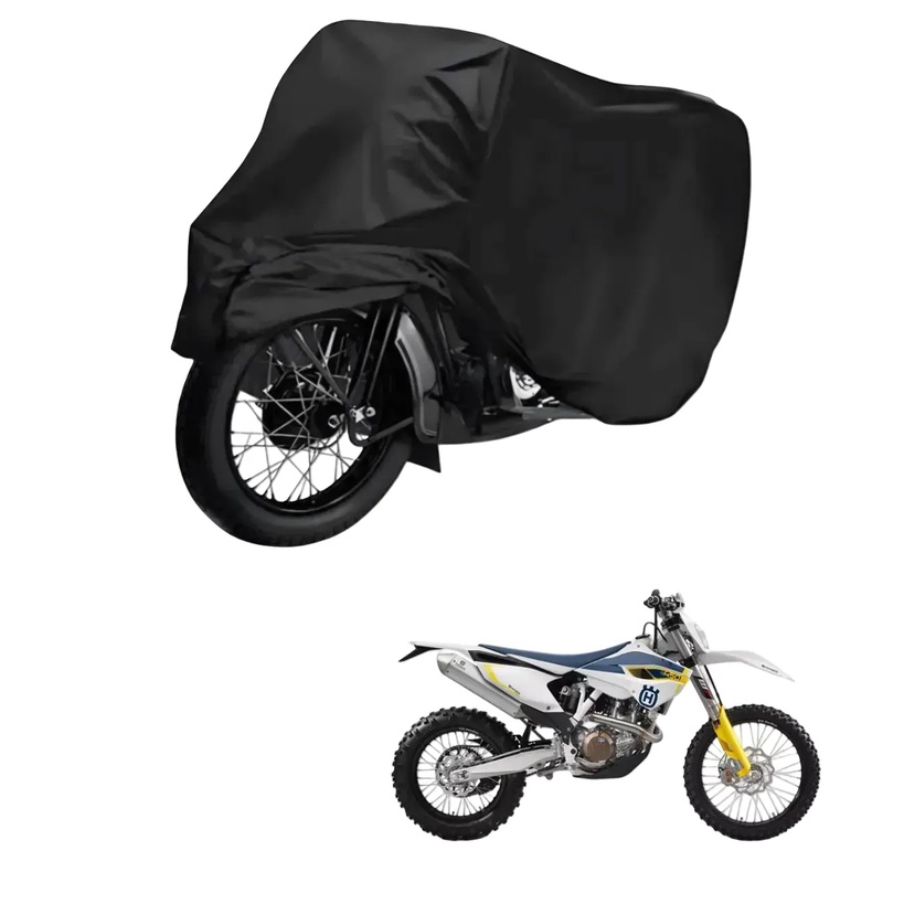 Capa de Cobrir Moto em Couro Impermeável Anti-Uv Protetora Anti-Risco para Husqvarna FE 450