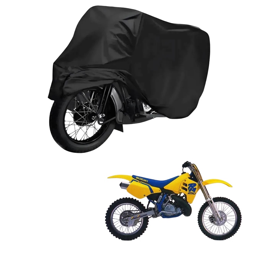 Capa de Cobrir Moto em Couro Impermeável Anti-Uv Protetora Anti-Risco para Suzuki RM 250