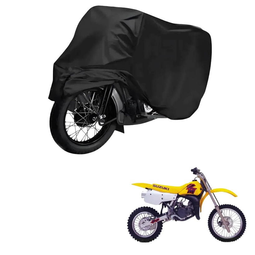 Capa de Cobrir Moto em Couro Impermeável Anti-Uv Protetora Anti-Risco para Suzuki RM 80