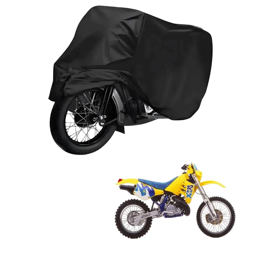 Capa de Cobrir Moto em Couro Impermeável Anti-Uv Protetora Anti-Risco para Suzuki RMX 250