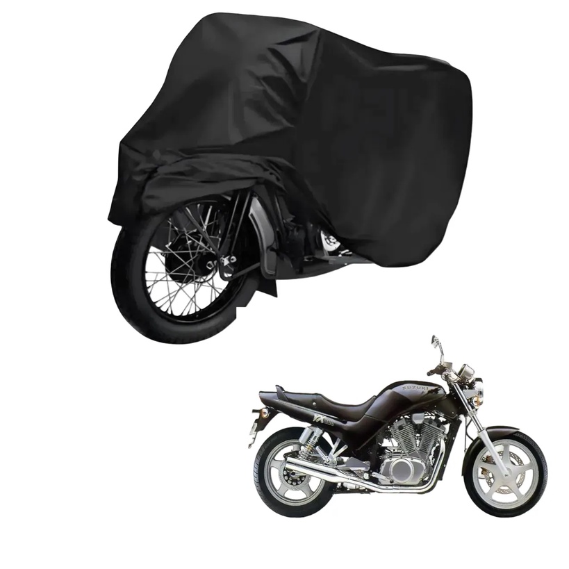 Capa de Cobrir Moto em Couro Impermeável Anti-Uv Protetora Anti-Risco para Suzuki VX 800cc
