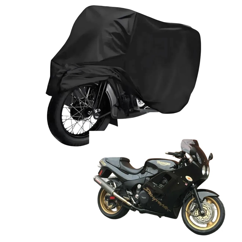 Capa de Cobrir Moto em Couro Impermeável Anti-Uv Protetora Anti-Risco para Triumph Daytona 1200