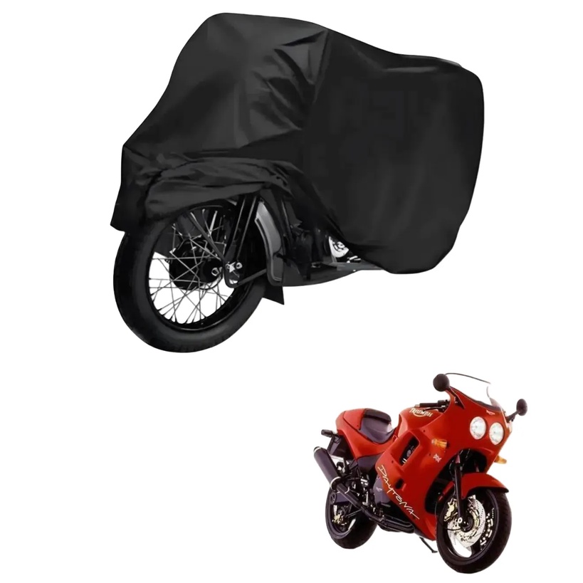 Capa de Cobrir Moto em Couro Impermeável Anti-Uv Protetora Anti-Risco para Triumph Daytona 900