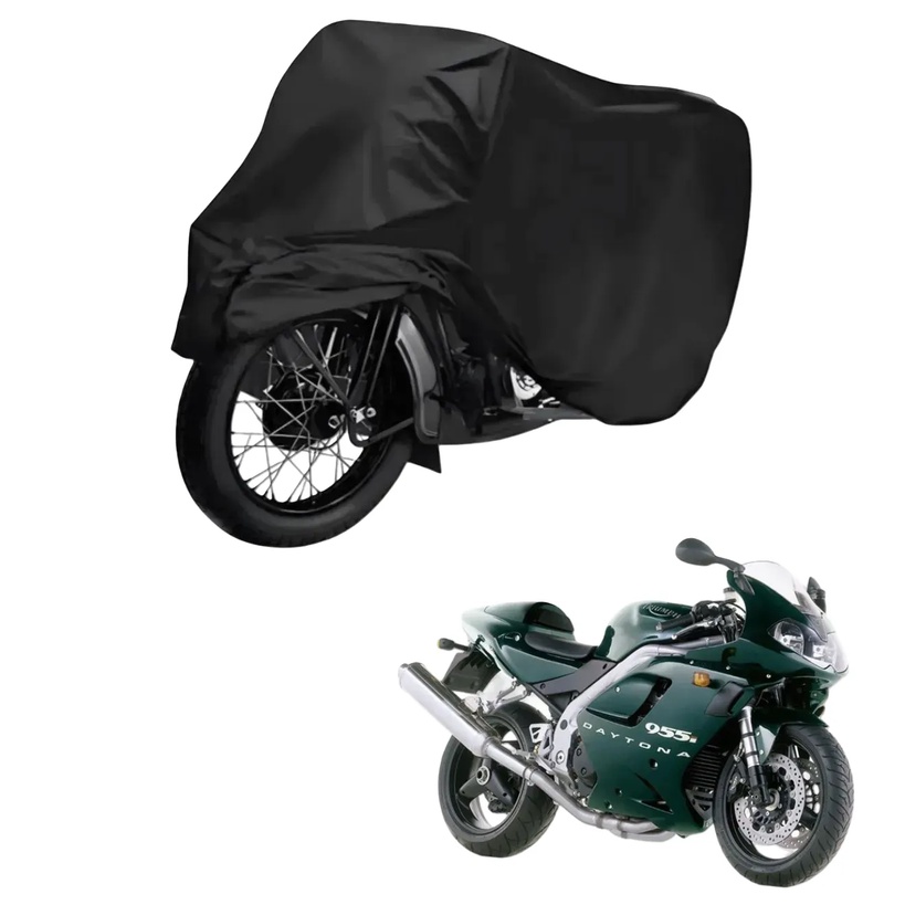 Capa de Cobrir Moto em Couro Impermeável Anti-Uv Protetora Anti-Risco para Triumph Daytona 955i
