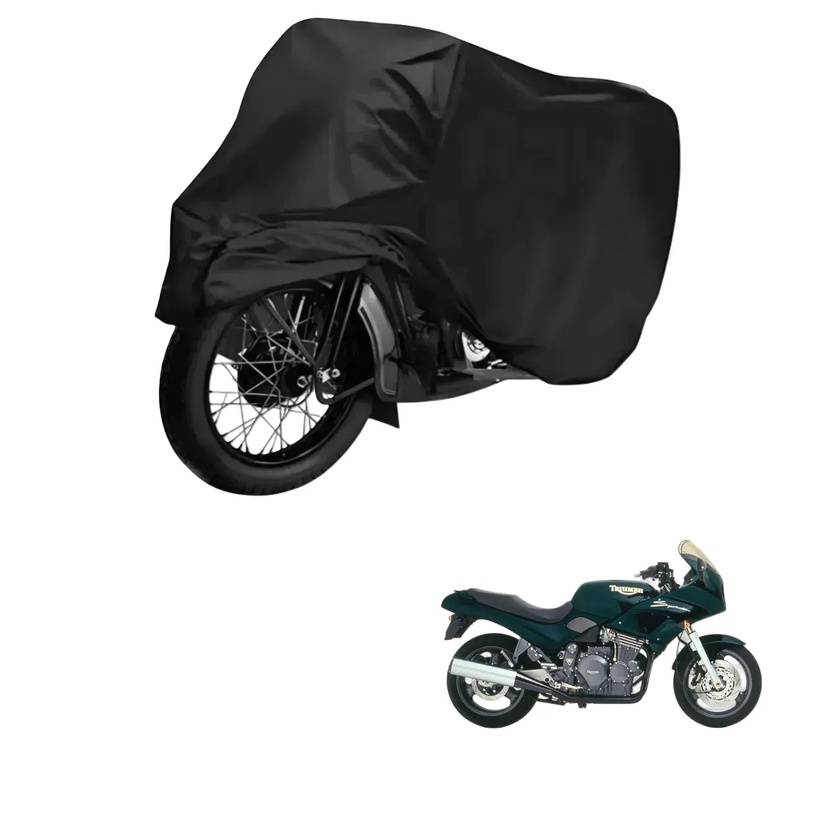 Capa de Cobrir Moto em Couro Impermeável Anti-Uv Protetora Anti-Risco para Triumph Sprint 900