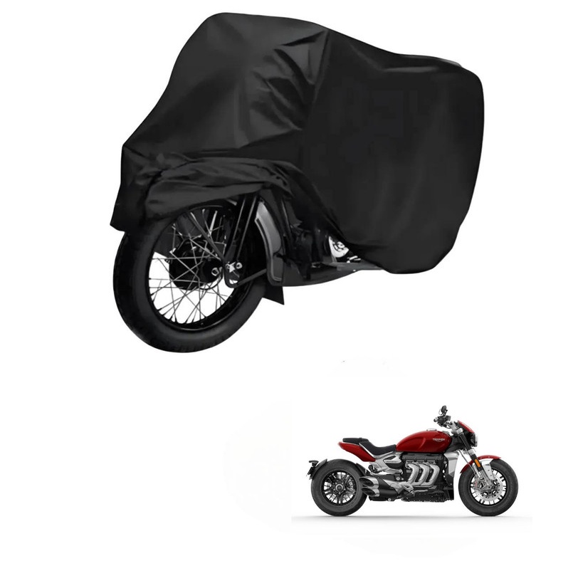 Capa de Cobrir Moto em Couro Impermeável Anti-Uv Protetora Anti-Risco para Triumph ROCKET III R