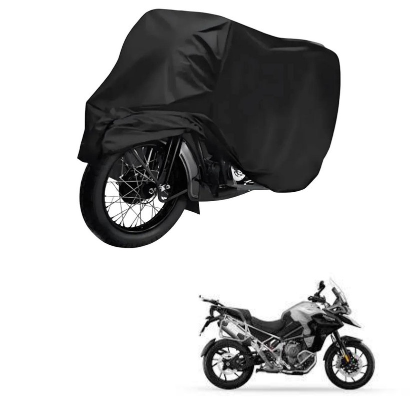 Capa de Cobrir Moto em Couro Impermeável Anti-Uv Protetora Anti-Risco para Triumph Tiger 1200 Rally Explorer
