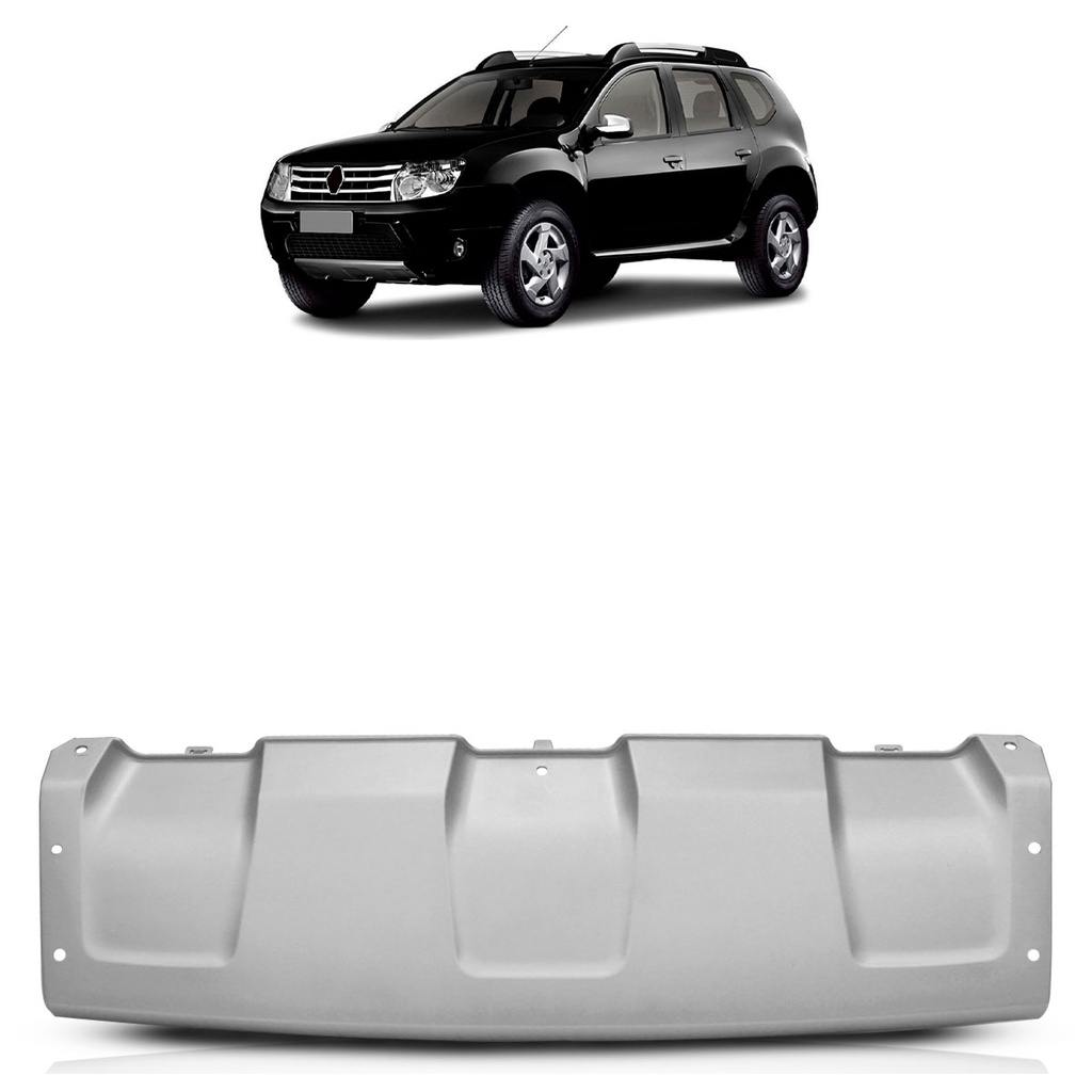 Acabamento Parachoque Dianteiro Duster 2012 2013 2014 Prata