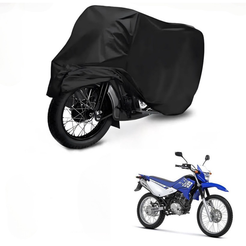 Capa de Cobrir Moto em Couro Impermeável Anti-Uv Protetora Anti-Risco para Yamaha XTZ 125 K