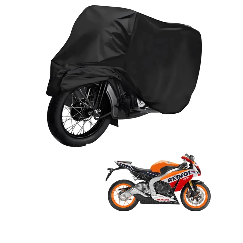 Capa de Cobrir Moto em Couro Impermeável Anti-Uv Protetora Anti-Risco para Honda CBR 1000 RR Fireblade