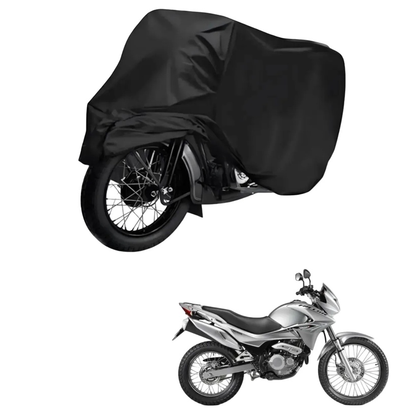 Capa de Cobrir Moto em Couro Impermeável Anti-Uv Protetora Anti-Risco para Honda NX 400i Falcon