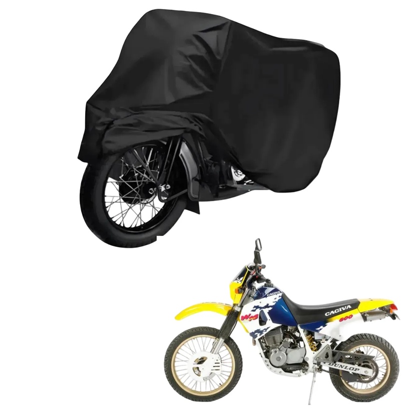 Capa de Cobrir Moto em Couro Impermeável Anti-Uv Protetora Anti-Risco para Cagiva W 16