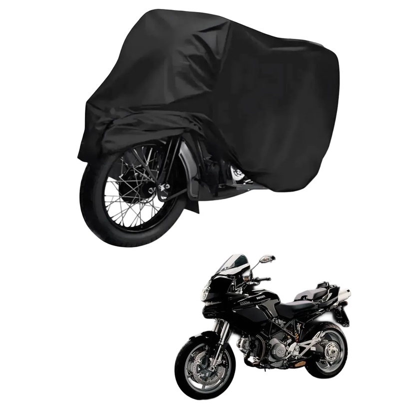 Capa de Cobrir Moto em Couro Impermeável Anti-Uv Protetora Anti-Risco para Ducati Multistrada 1000 DS