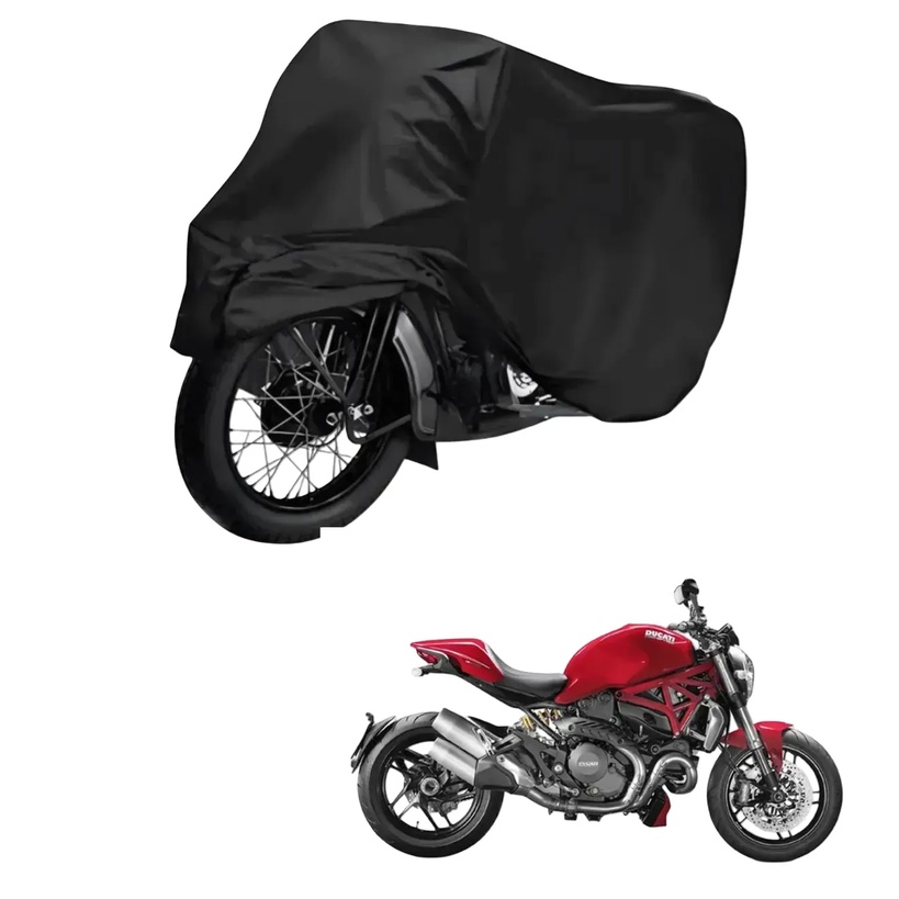 Capa de Cobrir Moto em Couro Impermeável Anti-Uv Protetora Anti-Risco para Ducati Monster 1200