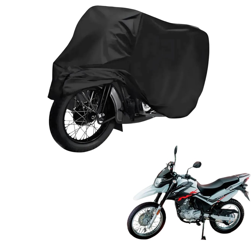 Capa de Cobrir Moto em Couro Impermeável Anti-Uv Protetora Anti-Risco para Haojue NK 150