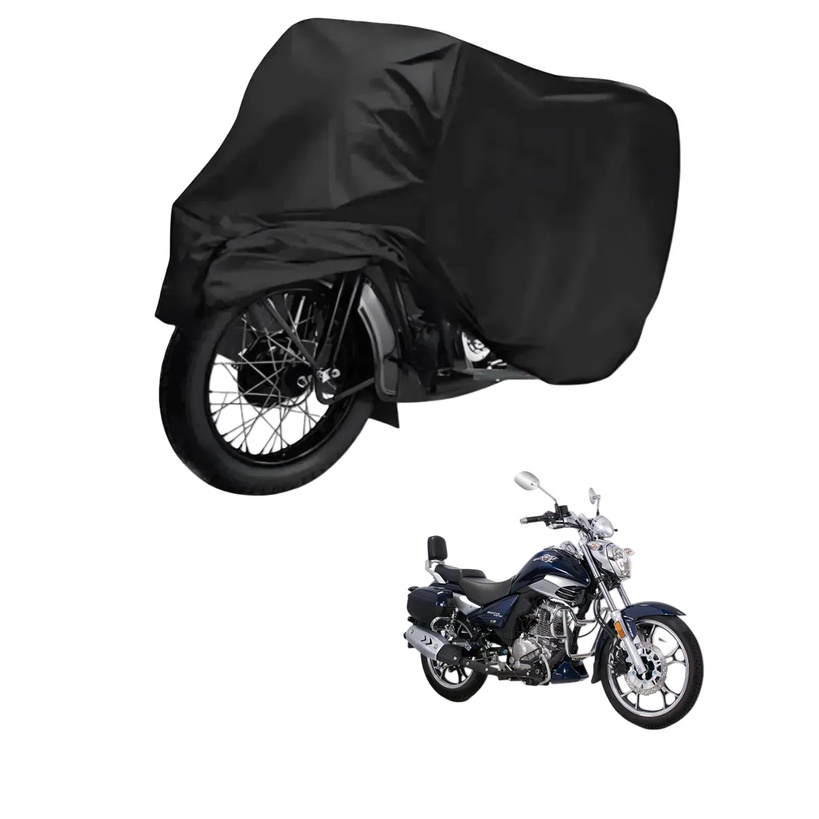 Capa de Cobrir Moto em Couro Impermeável Anti-Uv Protetora Anti-Risco para Haojue Master Ride 150